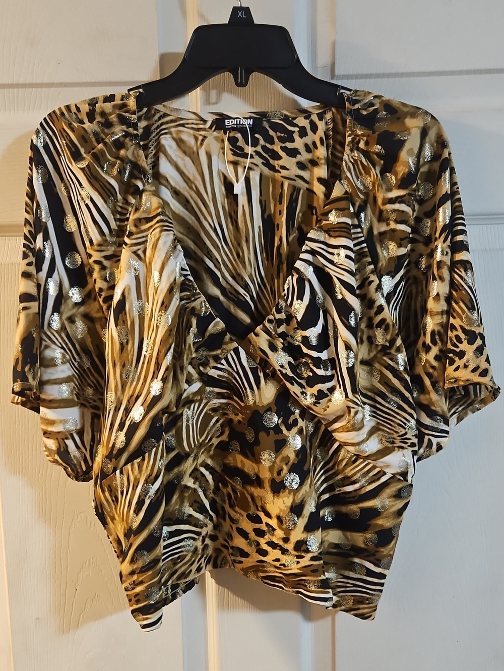 EXPRESS X RACHEL ZOE ANIMAL PRINT TOP: NEW WITHOUT TAGS: SIZE XL
